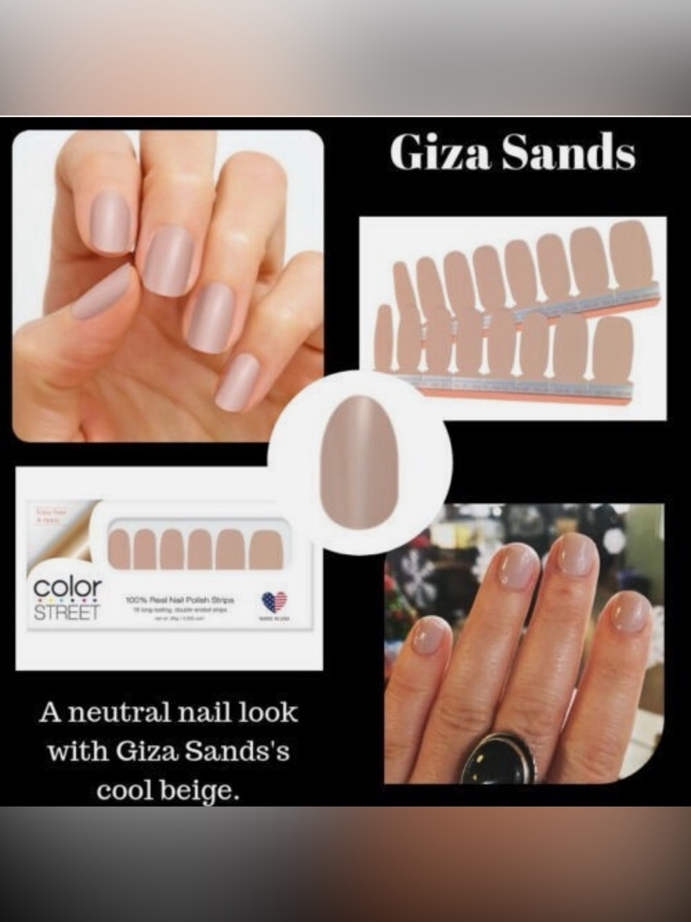 Giza Sands: Color Street Nail Polish Strips